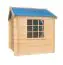 Playhouse Happy Park Blue - 1.05 x 1.05 meters made from 13 mm block planks