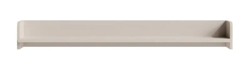 Wall Shelf | Simple Design | Color: Beige with Wood Grain | One Shelf | Dimensions: 133.5 x 22 x 17 cm | Wall-Mounted Shelf | For the Living Room