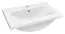 Bathroom - Washbasin Jammu 02, Colour: White - 18 x 61 x 39 cm (h x w x d)