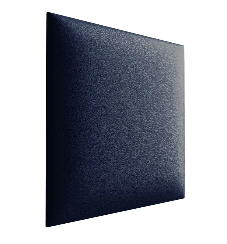 Set of 10 Upholstery Panels | Anthracite | Imitation Leather Cover | 50 x 40 cm