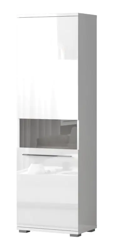 Display case Garim 21, Colour: White high gloss - 193 x 60 x 40 cm (h x w x d)