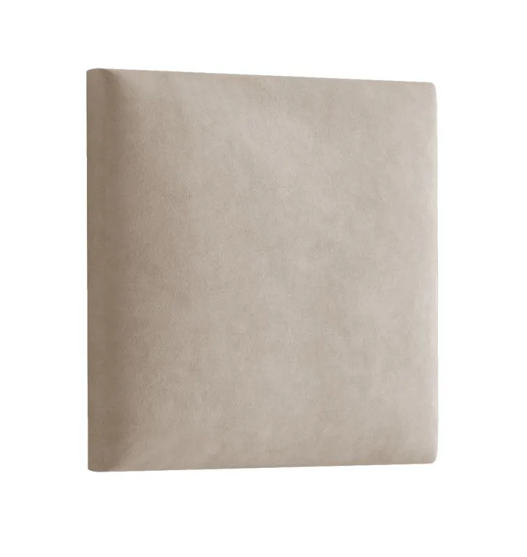 Upholstery Panels Set of 10 | Light Brown Velour | 38 x 40 cm | Easy-Clean Surface