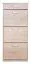 Shoe cabinet Pamanukan 05, Colour: Sonoma oak - Measurements: 136 x 60 x 30 cm (H x W x D)