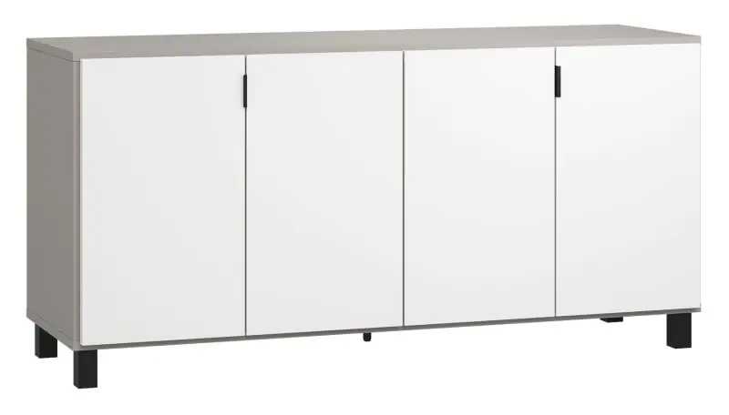 Chest of drawers Pantanoso 29, Colour: Grey / White - measurements: 78 x 160 x 47 cm (h x w x d)