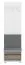 Wardrobe Thyholm 01, 4-part, Colour: White / Oak - Measurements: 197 x 116 x 34 cm (h x w x d)