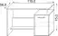 Desk Palpala 11, Colour: Oak Sonoma / White - 75 x 115 x 56 cm (h x w x d)