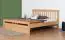 Youth bed ' Easy Premium Line ® ' K8/1 with 1 cover panel incl. 180 x 200 cm Beech solid wood natural 
