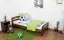 Children's bed / Youth bed A6, solid pine wood, nut finish, incl. slats - 90 x 200 cm 