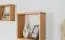 Hanging rack/wall shelf pine solid wood Alder color Junco 291A - 40 x 40 x 20 cm (h x W x d)