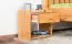 Night Dresser Pine Solid wood Alder color Junco 126 - Dimension: 40 x 40 x 27 cm (H x W x D)