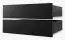 Drawers for closet, set of 2, Colour: black - for closets with width 120 - 200 cm