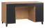 Leoncho 02 desk, Colour: Oak / Black - Measurements: 78 x 140 x 67 cm (H x W x D)