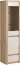 Display cabinet Faleula 02, Colour: Oak / White - 196 x 50 x 43 cm (H x W x D)