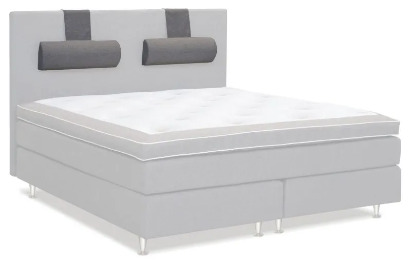 Neck cushion for box spring bed Similan - Measurements: 20 x 62 cm - Colour: Grey
