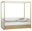 Children bed / Kid bed Minnea 31, Colour: White / Oak - Lying area: 90 x 200 cm (W x L)
