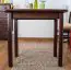 Dining Table 001, solid pine wood, nut-brown finish - H75 x W80 x D50 cm