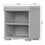 Bench with storage space / Shoe cabinet Garim 53, Colour: White High Gloss - Measurements: 53 x 46 x 35 cm (H x W x D)