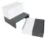 Children's room - Chest of drawers Marincho 05, 2 parts, Colour: White / Black - Measurements: 89 x 107 x 95 cm (h x w x d)