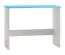 Desk solid pine wood white blue 009 - Dimensions 77 x 110 x 47 cm (H x B x T)