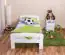 Children's bed / Youth bed A6, solid pine wood, white, incl. slats - 90 x 200 cm