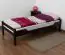 Single bed "Easy Premium Line" K1/1n, solid beech wood, chocolate brown