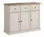 Dresser Lagern 02, Colour: White Pine / Brown Oak - 102 x 130 x 46 cm (h x w x d)