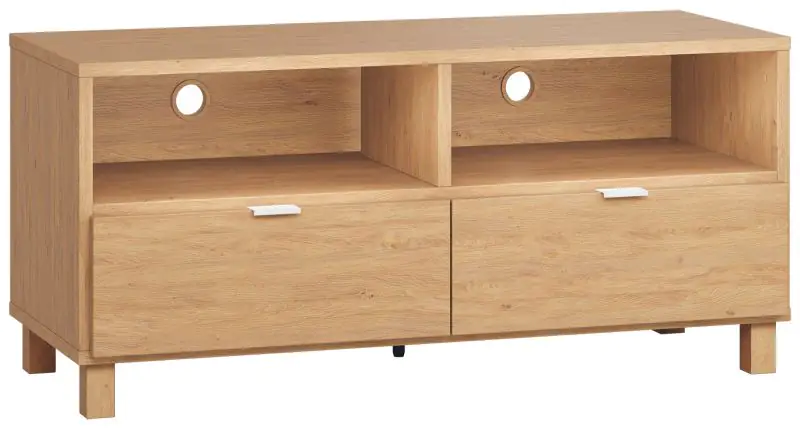 TV base cabinet Averias 10, Colour: Oak - Measurements: 56 x 120 x 47 cm (H x W x D)