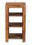 Small shelf made of Sheesham solid wood, color: Sheesham - Dimensions: 80 x 44 x 44 cm (H x W x D), with 3 compartments