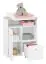 Children's room - Chest of drawers Egvad 10, Colour: White / Beech - Measurements: 95 x 80 x 40 cm (H x W x D), with 1 door, 1 drawer and 4 compartments