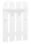 Coat rack Varkaus 03, Colour: White - Measurements: 120 x 80 x 24 cm (h x w x d)