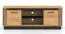 TV Cabinet Dagali 08 | Oak & Black | 2 Doors | 4 Compartments | Soft-Close | ABS Edge