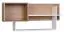 Suspended rack / Wall shelf Fafe 03, Colour: Oak Riviera / White - Measurements: 51 x 109 x 27 cm (H x W x D)