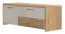 TV Base Cabinet Gataivai 23 | Beige High Gloss & Walnut | 48 x 135 x 46 cm | Modern Storage