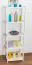 Junco 55D Solid Pine Shelving Unit, White Lacquered - 164 x 50 x 30 cm (H x W x D)