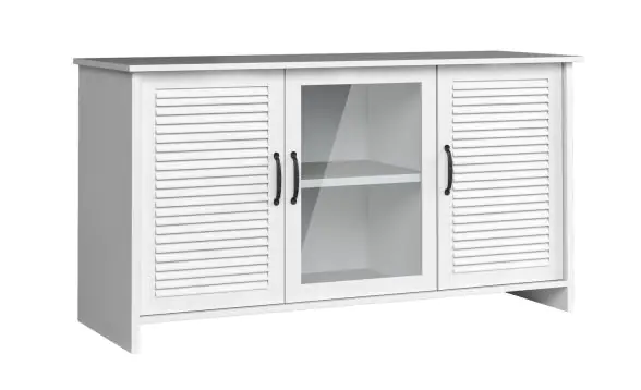 Dresser Badus 02, Colour: White - 82 x 129 x 44 cm (H x W x D)
