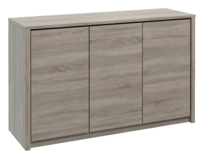 Dresser Selun 03, Colour: Oak truffle - 80 x 130 x 43 cm (h x w x d)