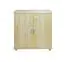 2 Door Storage Cabinet Columba 05, 2 door, solid pine wood, clearly varnished - H101 x W100 x D50 cm
