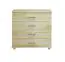 4 Drawer Chest Columba 11, solid pine wood, clearly varnished - H101 x W100 x D50 cm