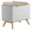 Chest of drawers Naema 03, Colour: White / Oak - Measurements: 87 x 100 x 58 cm (h x w x d)