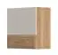 Wall cabinet Gataivai 32, Colour: Beige High Gloss / Wallnut - Measurements: 56 x 55 x 30 cm (H x W x D)
