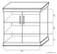 Chest of drawers Wewak 02, colour: Sonoma oak - Measurements: 98 x 100 x 42 cm (H x W x D)