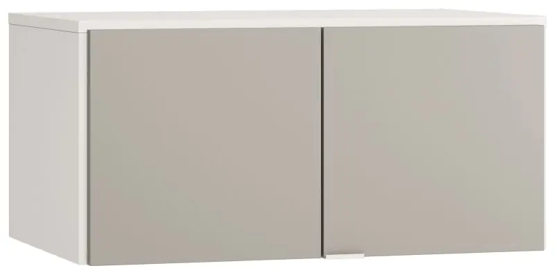 Attachment for two doors wardrobe Bellaco 38, Colour: White / Grey - measurements: 45 x 93 x 57 cm (H x W x D)