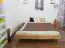 Platform bed / Solid wood bed Wooden Nature 04, oak wood, oiled - 180 x 200 cm