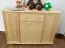 Sideboard 044, 4 drawer, 2 door, solid pine wood, clearly varnished - 100H x 136W x 47D cm 