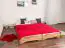 Single bed / Stacking bed Wooden Nature 423, solid beech heartwood nature oiled - 90 x 200 cm (W x L)