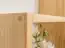 Wall shelf solid, naural pine wood Junco 281 - Dimensions 120 x 146 x 20 cm