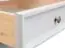 Chest of drawers Gyronde 01, solid pine wood wood wood wood wood wood, Colour: White / Oak - 85 x 130 x 45 cm (H x W x D)