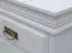 Chest of drawers Jabron 01, solid pine wood wood wood wood wood wood, White lacquered - 88 x 140 x 43 cm (H x W x D)