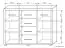 Kerowagi 12 chest of drawers, colour: Sonoma oak - Measurements: 105 x 140 x 41 cm (H x W x D)