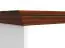 Desk Gyronde 31, solid pine wood wood wood wood wood wood, Colour: White / Wallnut - 77 x 130 x 53 cm (H x W x D)